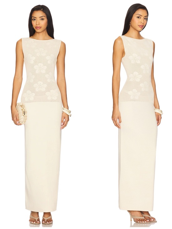 Lovers + Friends Dresses & Skirts - NWT Lovers + Friends Aubrey Hawaiian Maxi Long Dress Oat Size Small flaw